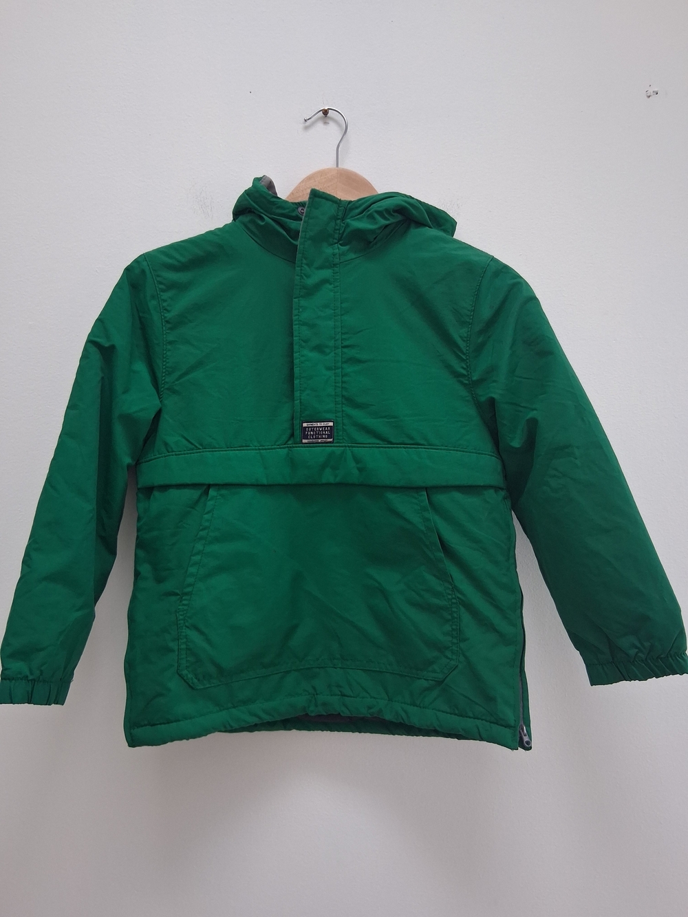 Zara Kids Green Outerwear Functional Clothing Kangaroo Jacket Size 9 School